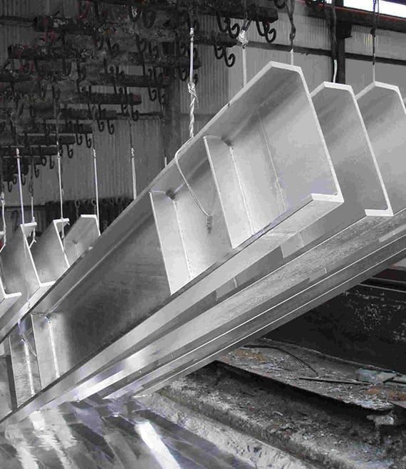 Galvanizing in Sharjah UAE sample 1 — zinc coated steel by Al-Hadaf Metal Coating