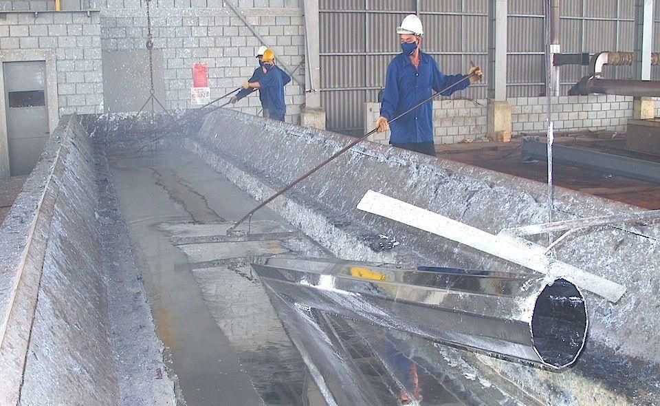Galvanizing in Sharjah UAE sample 4 — zinc coated steel by Al-Hadaf Metal Coating